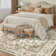 Kitty Machine Washable Oriental Area Rug for Living Room with Non-Slip Backing