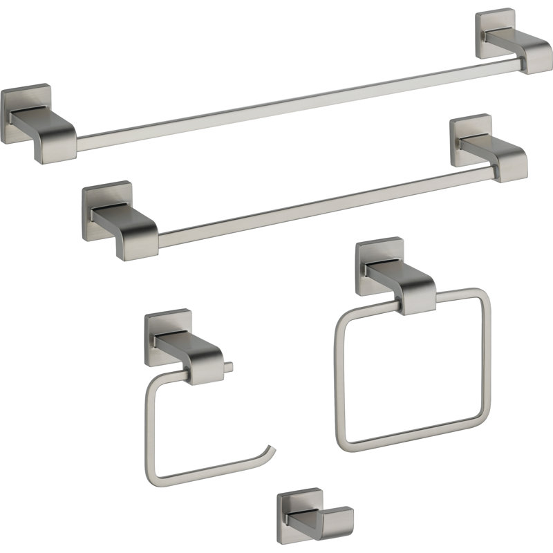 Ara Wall Mount Open Square Toilet Paper Holder Bath Hardware Accessory in Polished Chrome, Brilliance Stainless
