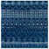 Tapis bleu marine à motif géométrique Cobos