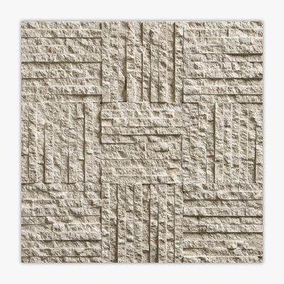 Seagrass Splitface Prague Limestone Mosaic
