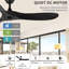 Solid Wood Ceiling Fan with  Remote-1796635963-1796635962