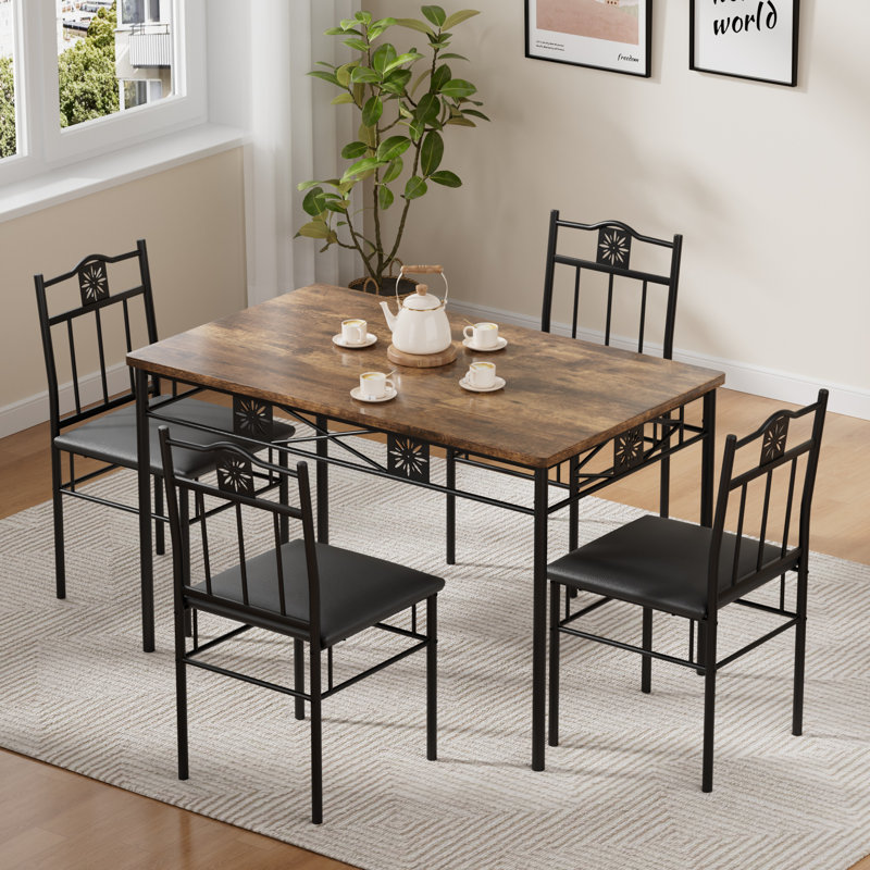 TC Dining Set with 4 Chairs
