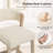 26.2"H Mid-Century Upholstered Linen Counter Stool With Solid Wood Frame-647992133