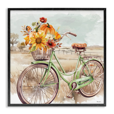 Fleurs d'automne, estampe numérique à bicyclette par Martina Pavlova