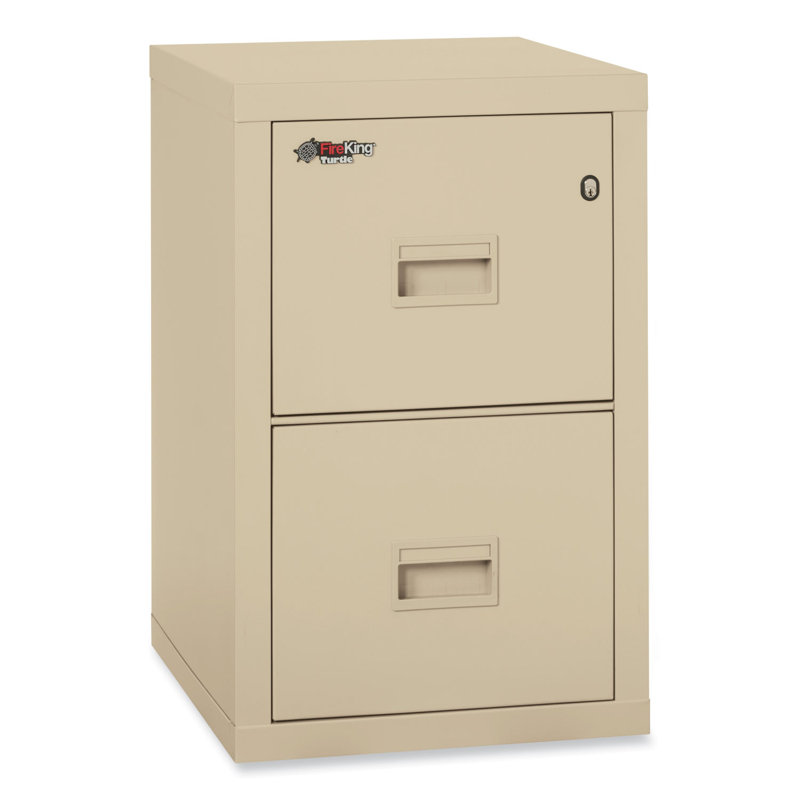 Parchment 2-Drawer Fireproof and Water-Resistant Vertical Filing Cabinet