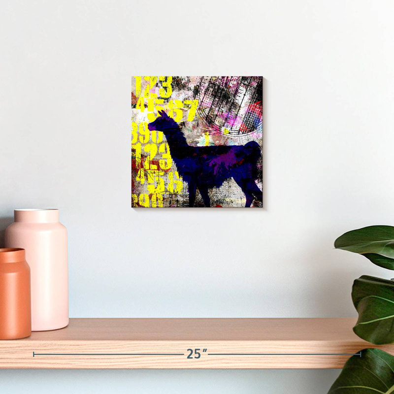 Brampt Painted Llama Grunge