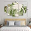 Ensemble de 5 panneaux d'art mural - Incado «Reaching Flowers», art mural sur toile pour le salon, la chambre à coucher ou le bureau 