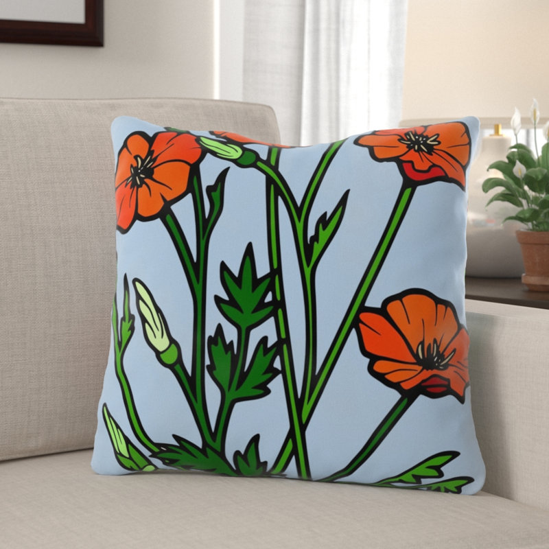 Housse de coussin Eckhoff, Microsuède, Intérieur