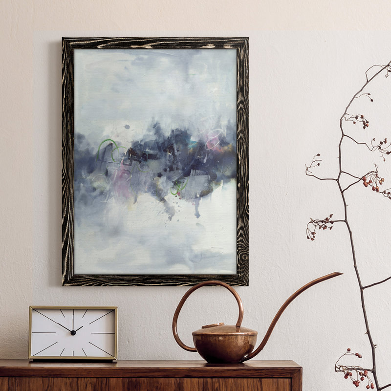 Oiseaux I, toile encadrée de qualité supérieure - prête à être accrochée, H 17 po x l 20 po, Cadre noir