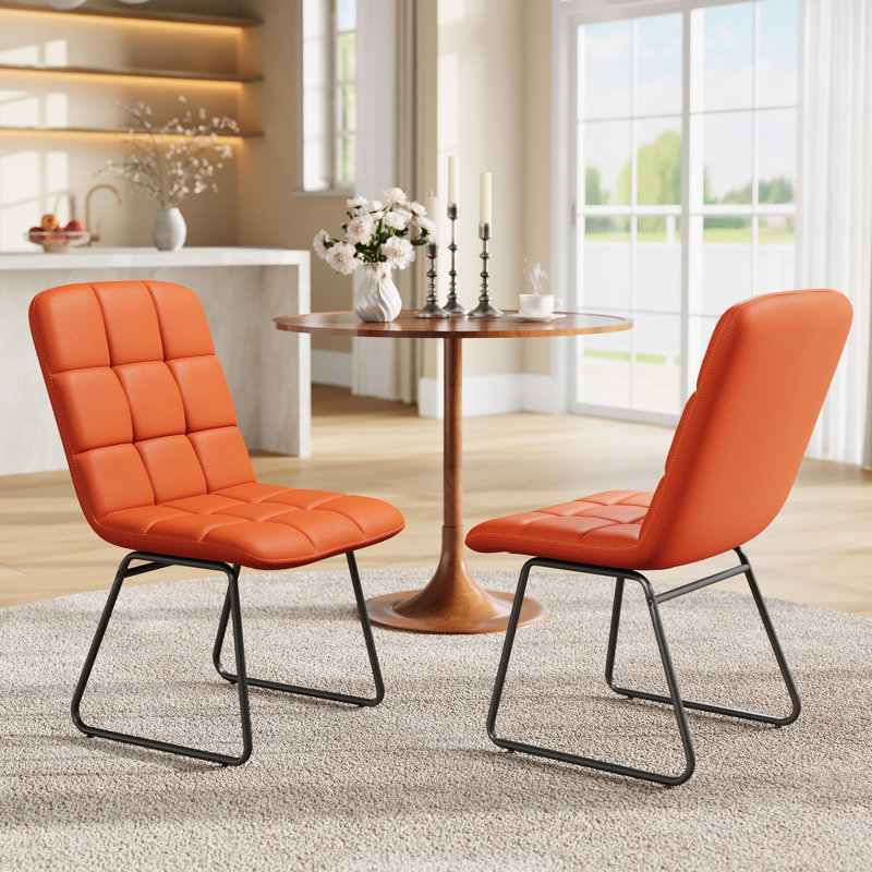 Ensemble de 2 chaises de salle à manger en similicuir Modern Comfort