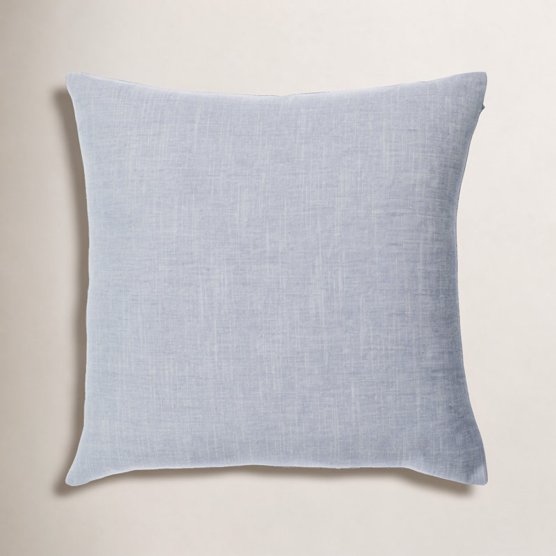 Tallie Floral Linen Reversible Pillow Cover, Polyester/Polyfill, 18" x 18"
