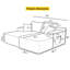 Canapé modulaire Cloud avec assise profonde et méridienne double-828229599-828229584