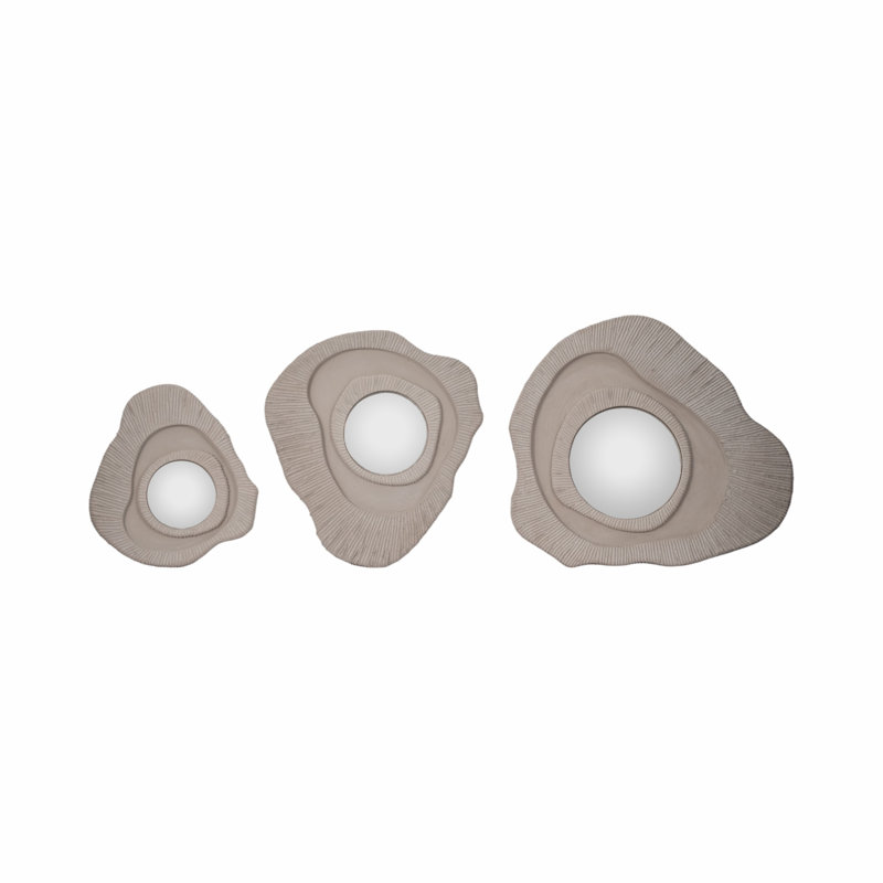 Ensemble de 3 miroirs muraux dimensionnels 15 et 20 et 25 po Mironez