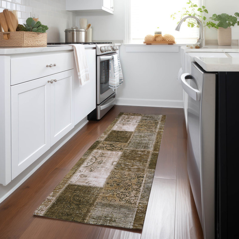 Patchwork Indoor / Outdoor Rug, Runner 2'3" x 7'6"