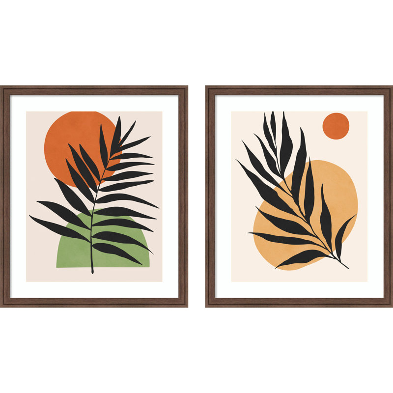 "Watercolor Floral No. 6 & 8", 2 pièces par Vitor Costa, reproduction d'art encadrée