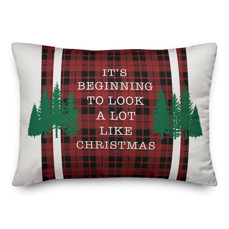 Plaid Throw Pillow