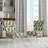 Orange And Green Popart Pop Culture Pixels - Upholstered Modern Side Chair, Orange Accent Chair