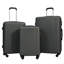 Ensemble de bagage 3 pièces Valise légère et durable en ABS avec roulettes pivotantes, verrou TSA, (20/24/28)