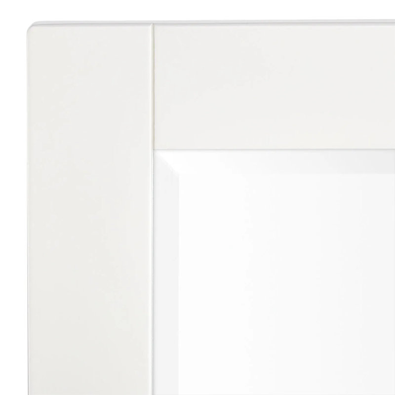 Burfield Bathroom Vanity Mirror, Natural Bamboo, 34" x 34"