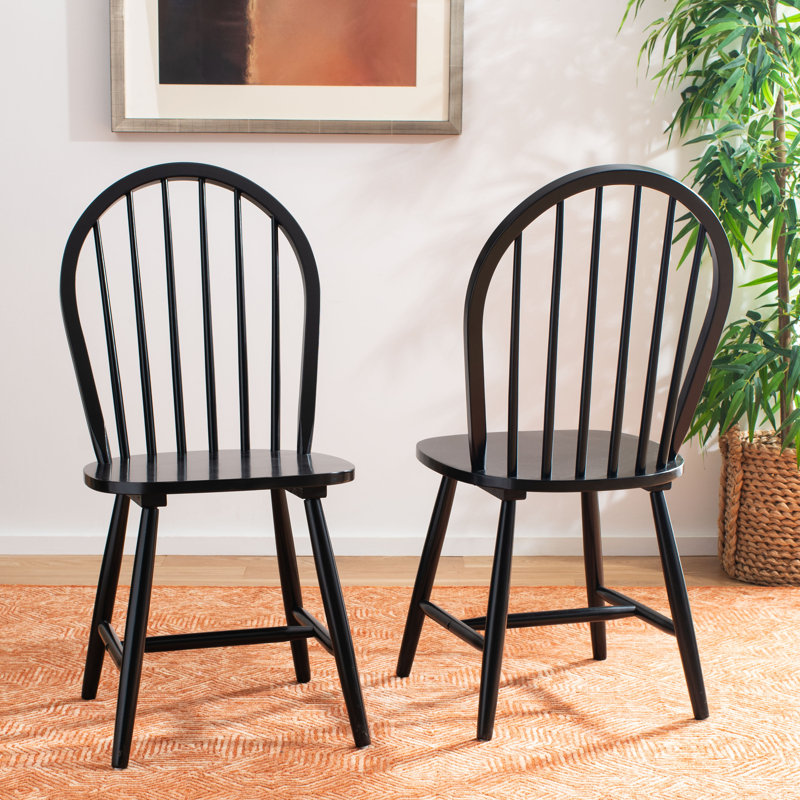 Chaise d'appoint en bois massif Bella Bella, Noir, noir, noir, noir