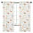 Woodland Toile Wildlife Semi-Sheer Rod Pocket Curtain Panels