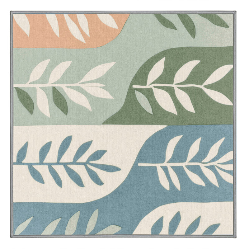 Soft Bloom Rug, Square 7'