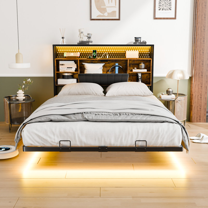 Metal Storage Bed, Double (4'6)