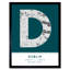 Dublin Ireland City 1 Piece Single Picture Frame Wall Art