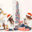 Arbre de Noël effilé artificiel argenté 60 po H 60 po