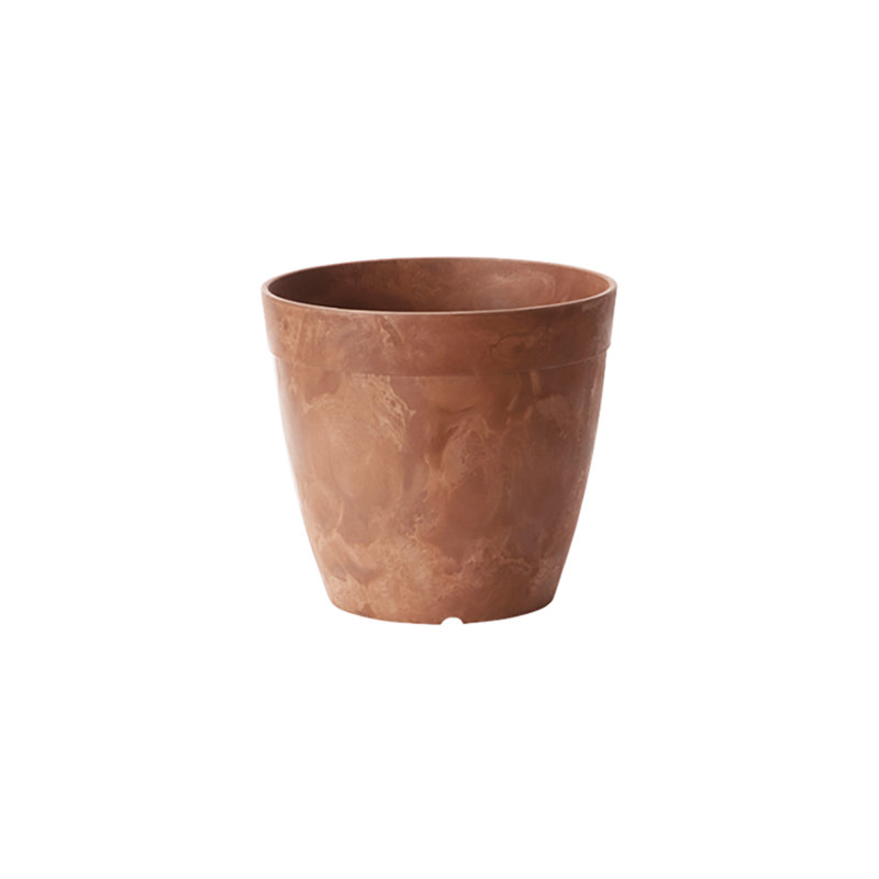 Nashville Pot Planter, Rust, 7.5" H x 8.5" W x 8.5" D