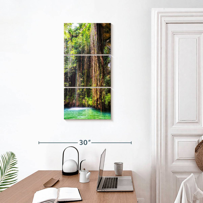 Racines suspendues d'Ik Kil Cenote, H 32 po x l 15 po