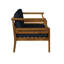 Ensemble de causeuse et table basse d'extérieur bleu marine Hewlett