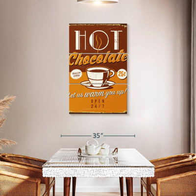Kema Retro Hot Chocolate Wall Sign