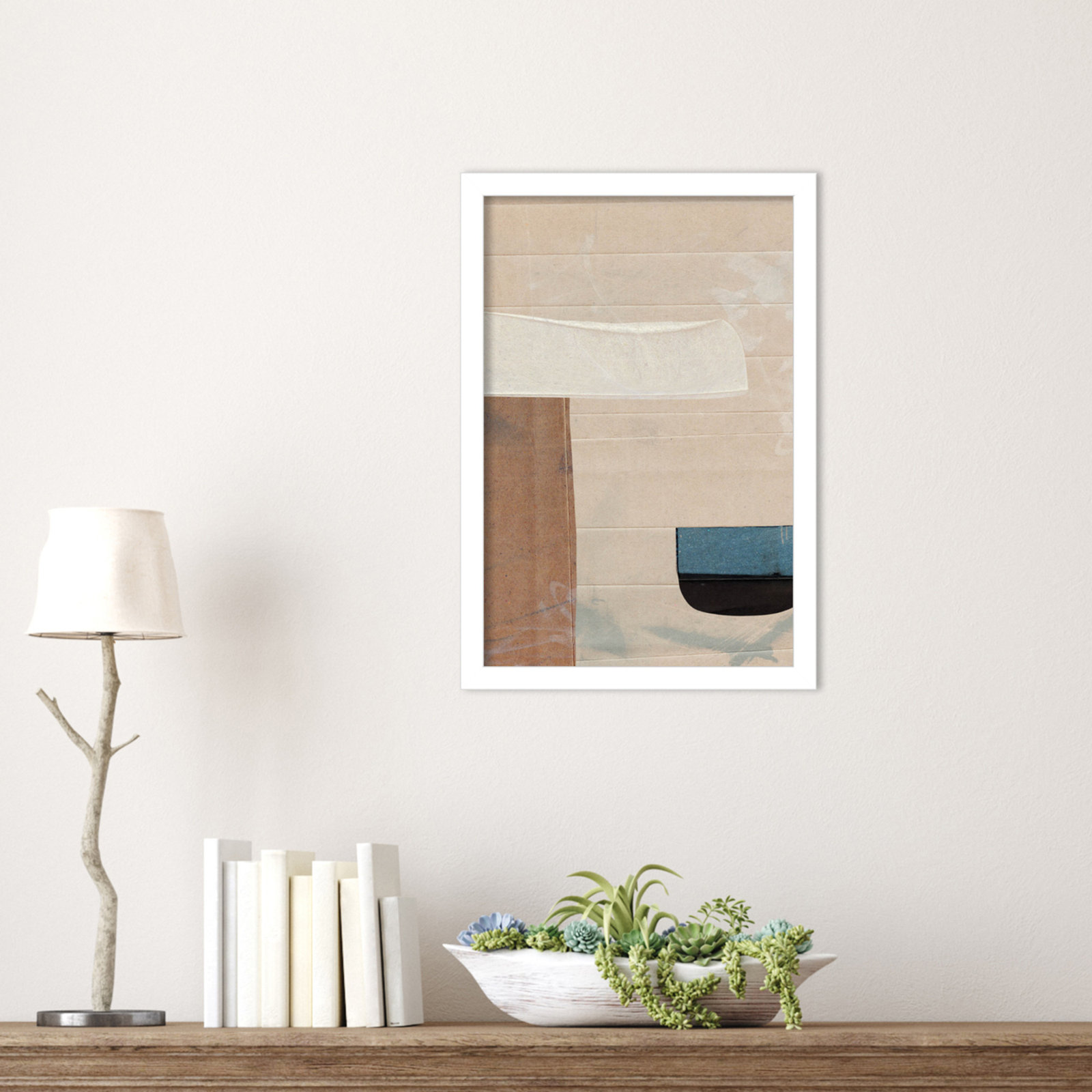 Cleve "Sauna Serenity" Print by Dan Hobday, 17" H x 12" W, White