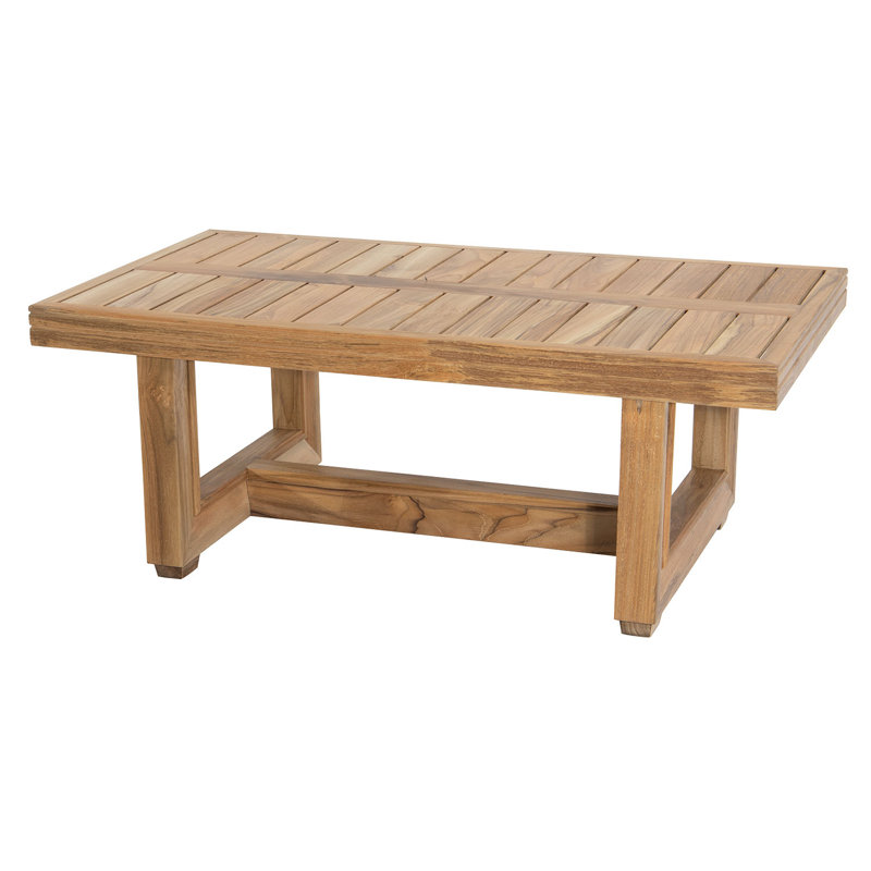 Sondrea Rectangular Teak Outdoor Coffee Table