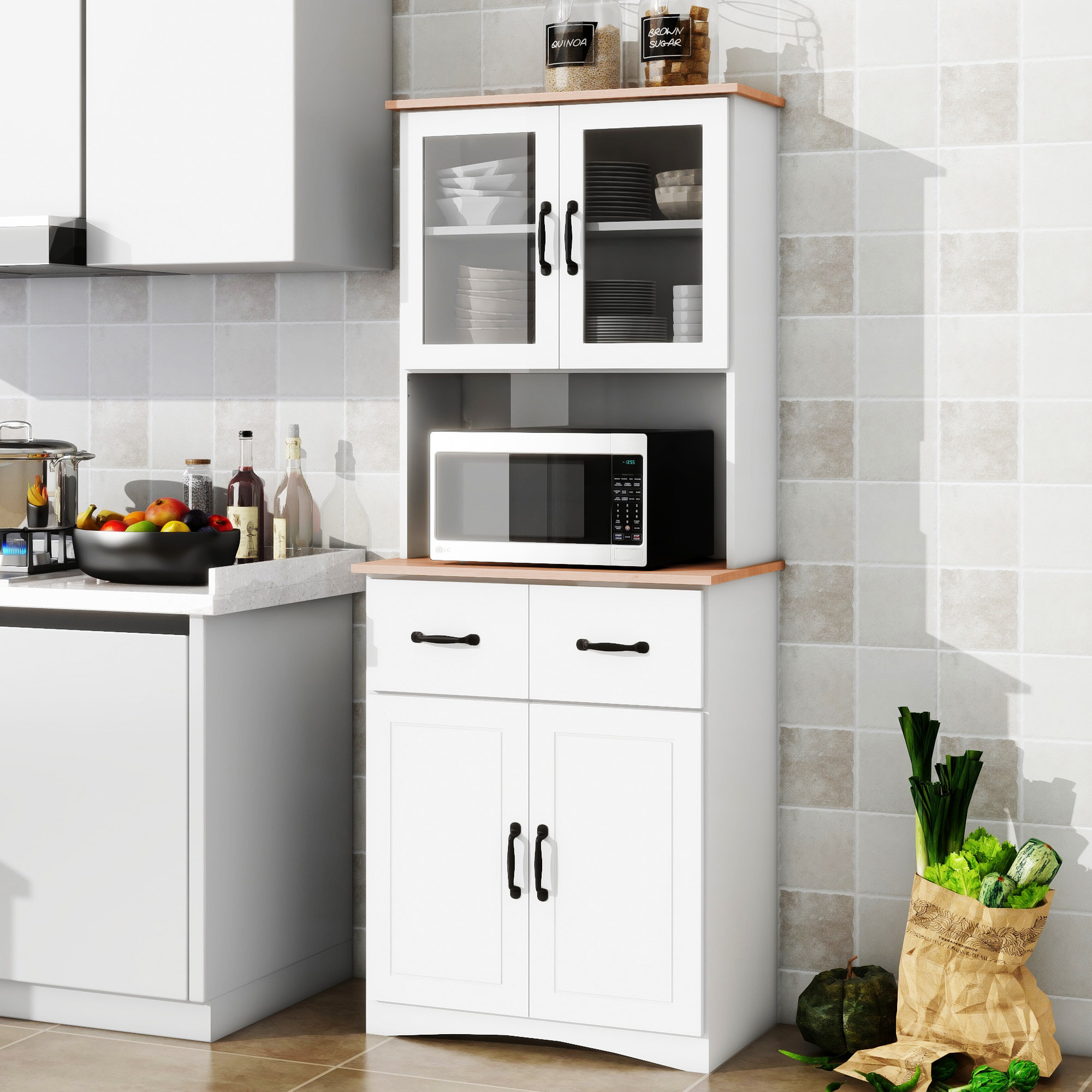 Armoires de Cuisine Blanches: Réalisations | Armoires Senécal & Fils