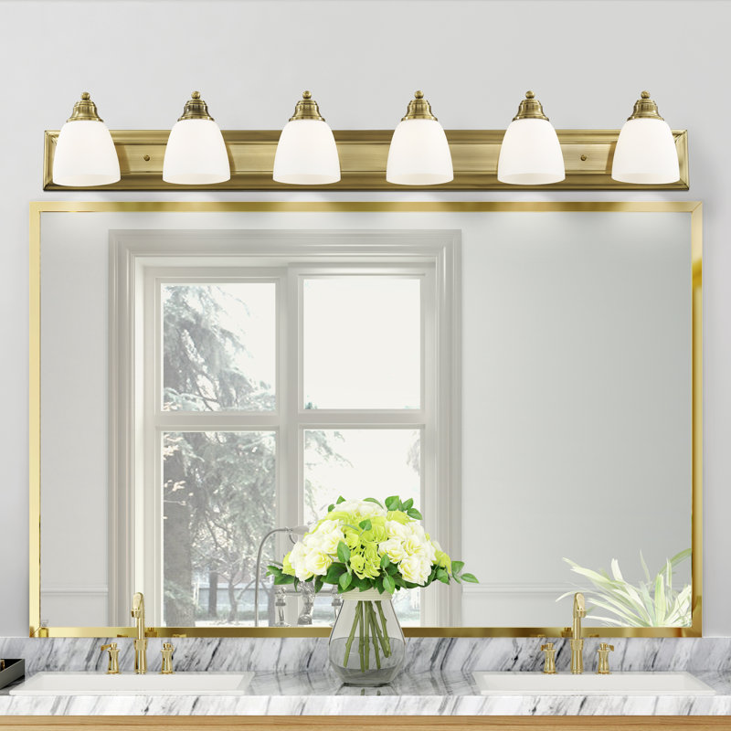 Macquarie 6 - Light Dimmable Vanity Light, Antique Brass