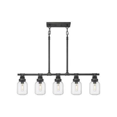 Luminaire suspendu linéaire à 5 tiges Somers