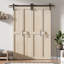 Porte pliante en bois de pin massif assemblé avec trousse de quincaillerie-112474388-137493234