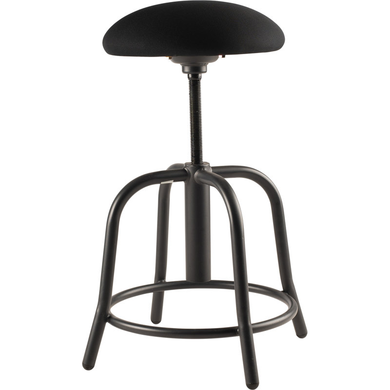 Tabouret actif à hauteur réglable, Noir, Noir