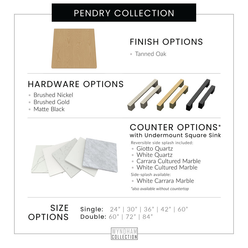 Pendry 72" Freestanding Double Bathroom Vanity with Quartz Top, Brushed Nickel