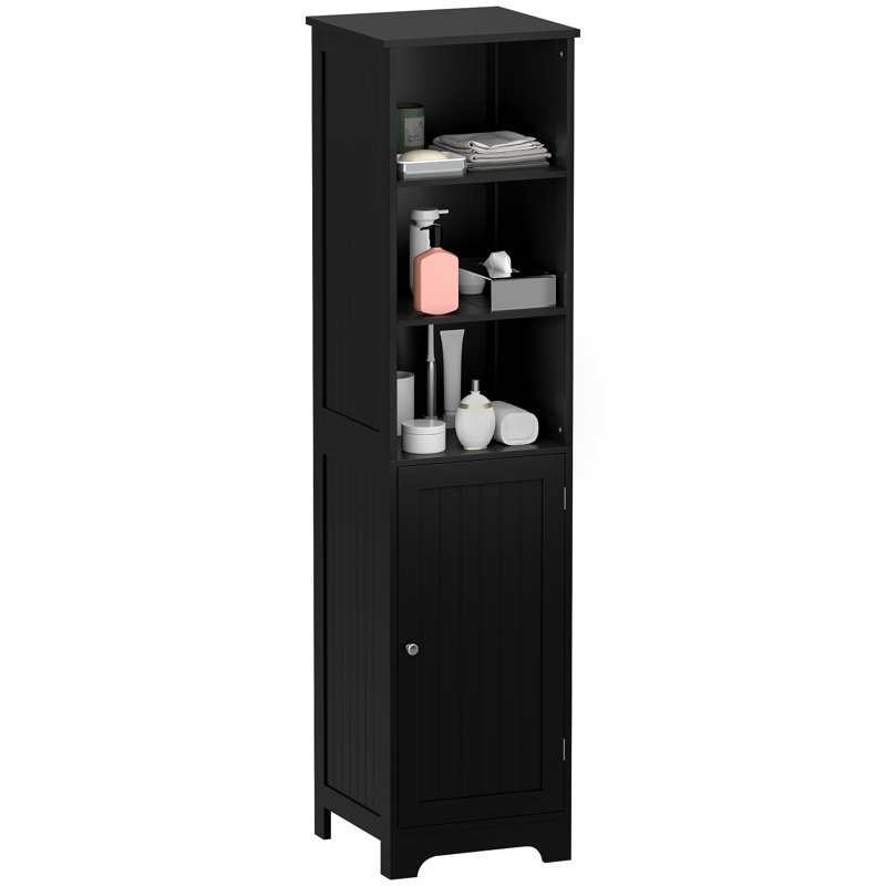 Grande armoire de rangement pour salle de bain étroite