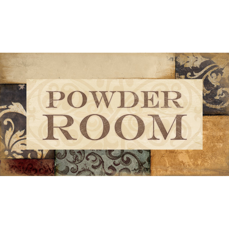 Powder Room - Print on Canvas, 20 cm H x 30 cm W, Wrapped Canvas