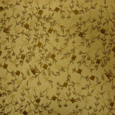 Parisian Fabric | Floral Embroidered Silk Fabric | Drapery & Curtain Fabric-Tagged