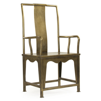 Upholstered Metal Armchair