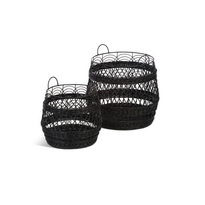 Bay Isle Home Storage Wicker Decorative Basket