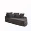 Canapé-lit semi-circulaire 2 en 1 avec coussin de nuque et coussins décoratifs-2025259757