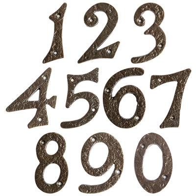7.8cm H Iron House Number