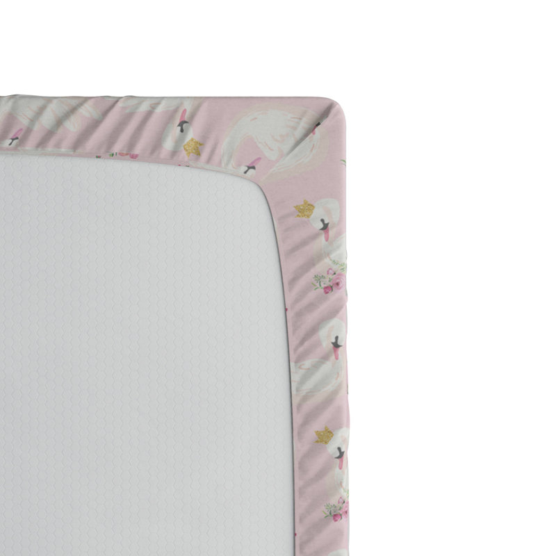 Swans Microfiber Floral Fitted Sheet, Twin XL Fitted Sheet