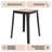 Dantoni Modern Square Stackable Plastic Stool – Indoor & Outdoor Seating, Portable Backless Chair, Patio, Kitchen, Garden, or Event Dining Stool-863585163